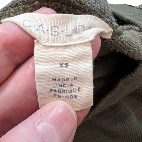 Caslon Pullover Top Athletic Goblincore Casual Layer Hike Womens XS Cotton Olive - Picture 8 of 12
